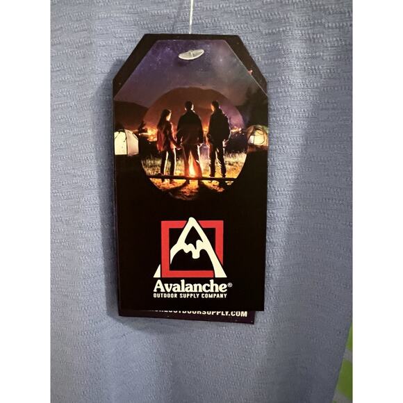 Avalanche Blue Slub Jersey Tee With Shaped Hem Women’s Sz L Gorpcore Hiking NWT - Picture 2 of 8